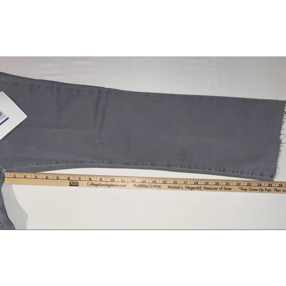 J Brand Selena MidRise Crop Boot Jeans Georgetown Grey Raw Hem 28 NWT Kick Flare - Picture 9 of 13